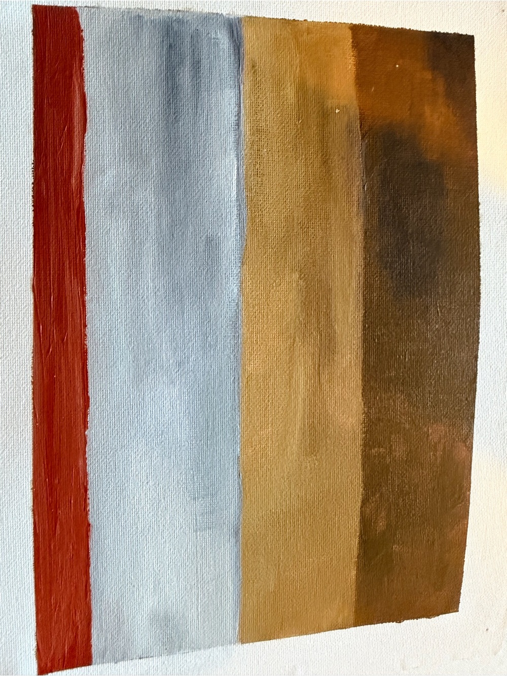 Abstract Stripe Canvas- “Rustic” 9x12